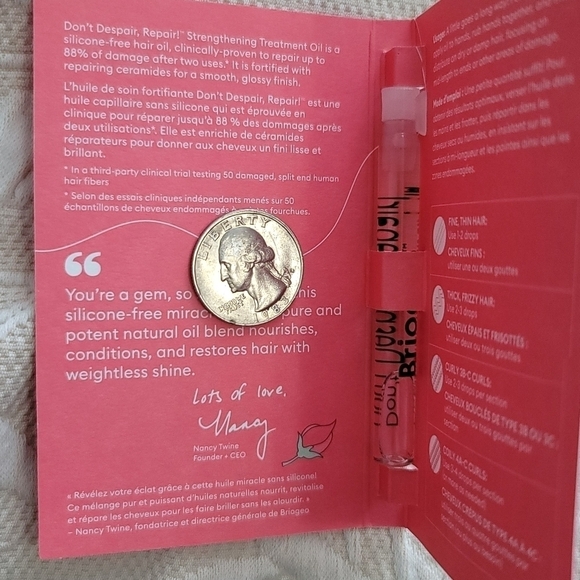 ⚪️ $3 ADD ON ⚪️ BRIOGEO DON'T DESPAIR REPAIR STRENGTHENING TREATMENT OIL - Picture 7 of 9